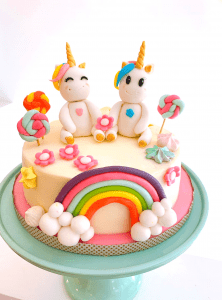 Tarta unicornio 3d