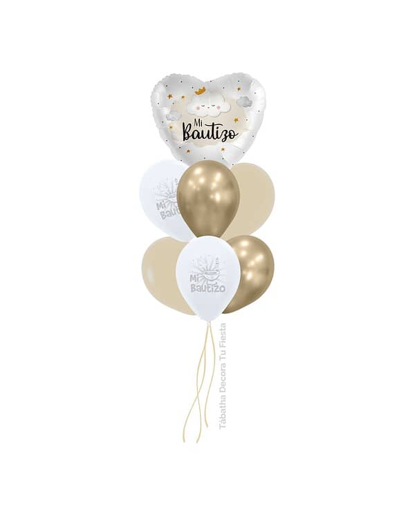 ramillete helio oro foil mi bautizo